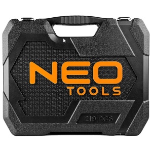 Trusa scule 1/4", 1/2", 3/8" 219 piese NEO TOOLS, 25 ani GARANTIE - Img 2
