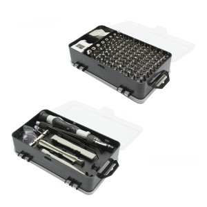 Trusa surubelnite de precizie biti, torx, cruce, hexagonal pentru electronice 120 piese - Img 1
