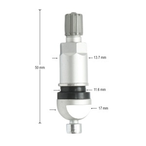Valva roata tubeless aluminiu compatibila senzor TPMS-6