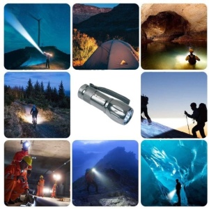 ADVENTURE: Lanterna din aluminiu cu 9 LED-uri si mapa - Img 5