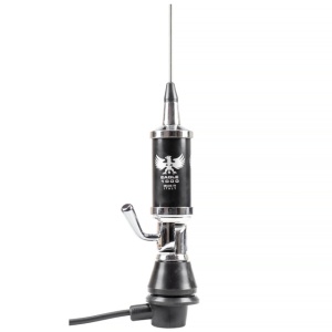 Antena CB LEMM EAGLE AT 1000, lungime 165 cm, castig 3dB, 26.5-27.5 MHz, 600W, cablu RG58 4m, fabricata in Italia - Img 2