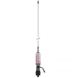 Antena CB LEMM TURBO IMPERO, Silver, lungime 200 cm, castig 7dB, 26.5-28Mhz, 2500W, cablu RG58 4m, fabricata in Italia - Img 7