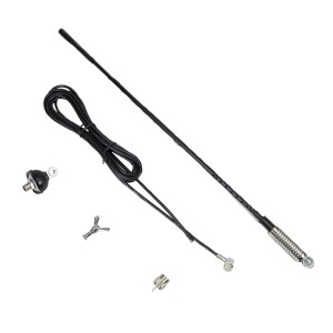 Antena CB PNI S60, 59 cm, cu fluture, cablu RG58 de 4m si reflectometru PNI SWR-300 pentru masurare SWR, negru - Img 8