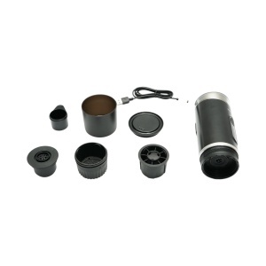 Aparat de cafea portabil cu acumulator 9000mAh, 12V, 140W, incalzire apa, presiune 15 bar, rezervor apa 90ml, cafea macinata, capsule Nespresso - Img 3