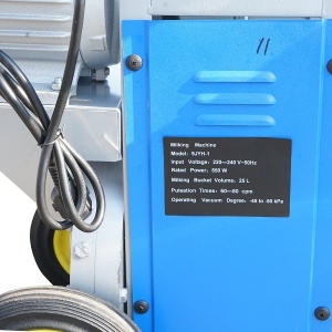 Aparat de muls oi si capre 1 post 550W, 220V bidon inox 25L, grup de muls cu 2 mansoane, presiune vid 45-50 kPa, pulsatii 60-80 cpm - Img 9