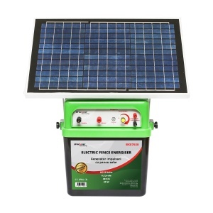 Aparat generator impulsuri 12V 6.2 Joule 40km cu panou solar 20W gard electric Breckner Germany - Img 2