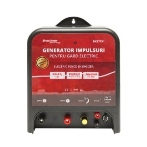 Aparat generator impulsuri DC 12/220V, 4 Joule, 70km pentru gard electric Breckner Germany - Img 4