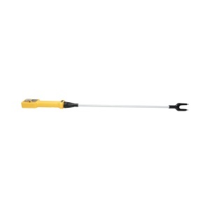 Baston electric animale profesional 1100V cu acumulator 8.4V, 2200mAh, lanterna LED, indicator baterie, tija 80cm - Img 4