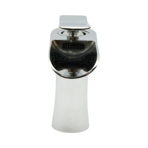 Baterie lavoar baie Premium din cupru, pipa tip cascada, design rotund, monocomanda, crom lucios, furtunuri incluse - Img 4