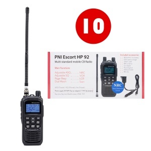 Bax 10 buc Statie radio CB portabila PNI Escort HP 92 multi standard, 4W, AM-FM, NRC, Dual Watch, Roger Beep, ASQ SQ reglabil, VOX, 12V-24V