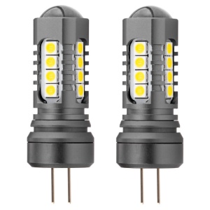 Bec LED Canbus 3030 18SMD HP24W alb 12V/24V, Amio, set 2 buc - Img 2