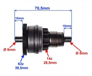 Bendix scuter Piaggio Zip 50cc (2 timpi) - Img 2
