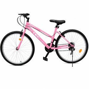 Bicicleta EROS 26 inch roz cu alb