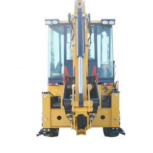 Buldoexcavator articulat compact 1.8T, motor diesel 61CP Euro 5 cu brat excavator, cupa frontala, furci paleti, picon hidraulic Breckner Germany - Img 6