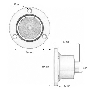 Butuc disc grapa cu talere Horsch cod OEM 35115400, PN60046 - Img 3