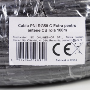 Cablu PNI RG58 C Extra pentru antene CB rola 100m - Img 7