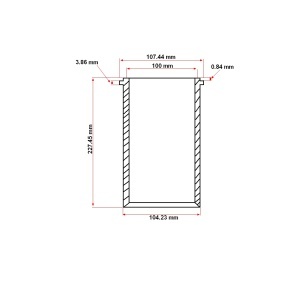 Camasa cilindru pentru Massey Ferguson OEM 4222128M1 - Img 5