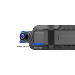 Camera auto DVR PNI Voyager S2800 UHD 4K 170° incorporata in oglinda retrovizoare, 9.66 inch, touchscreen IPS, monitorizare parcare, G-Sensor, slot card micro SD, USB-C, functie GPS, Wi-Fi, control di - Img 6