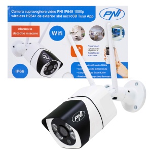 Camera supraveghere video PNI IP649 cu IP, 2MP 1080P, WiFi, slot card micro SD, compatibila cu aplicatia Tuya Smart - Img 13