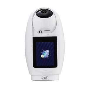 Camera supraveghere video PNI IP733 3MP, audio si video bidirectional, cu buton apelare prin Bluetooth, ecran, functie baby monitor - Img 2