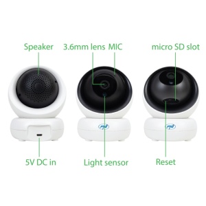 Camera supraveghere video PNI IP735 3Mp cu IP P2P PTZ wireless, slot card microSD, control din aplicatie - Img 5