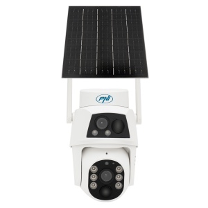 Camera supraveghere video PNI IP794 cu Wi-Fi, PTZ, dual lens 2MP + 2MP, panou solar 5.5W, acumulator bloc 8000mAh - Img 3