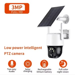 Camera supraveghere video PNI IP799 3Mp cu panou solar, Tuya