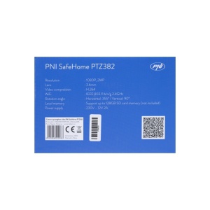 Camera supraveghere video PNI SafeHome PTZ382 1080P WiFi, control prin internet, aplicatie dedicata Tuya Smart, stand-alone, integrare in scenarii si automatizari smart cu alte produse compatibile Tuy - Img 5