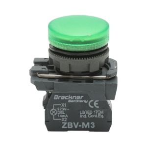 Cap buton comanda iluminat verde Ø 22mm TB5-AV03 Breckner Germany