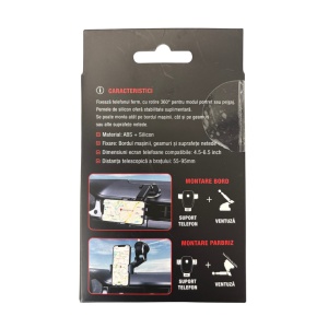 Carmax suport telefon auto cu brat extensibil - Img 5