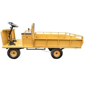Carucior platforma electrica transport marfa cu bancheta 800W, 48V, 2.5x1.25m sarcina maxima 800Kg THOR - Img 4