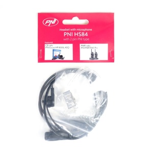 Casca cu microfon si tub acustic PNI HS84 cu 2 pini mufa PNI-K doar pentru PNI R10 si PNI R15 - Img 7