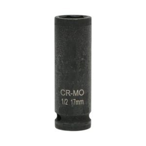 Cheie tubulara de impact lunga 17mm, 78mm, patrat 1/2 inch Cr-Mo Breckner Germany