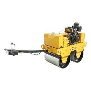 Cilindru compactor 550kg cu tamburi 2x600mm si motor diesel 6CP, CF178, pornire elctrica sau manuala - Img 2