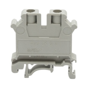 Clema de sir pe sina DIN 6mm² 57A 800V gri UK6N Longroad