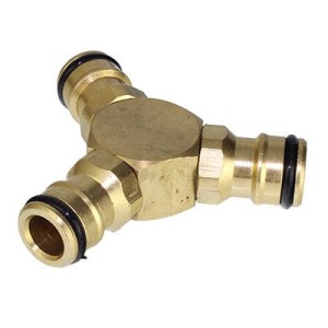 Conector triplu de alamă