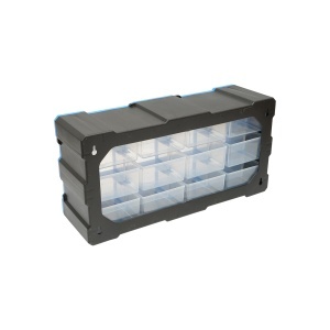 Cutie depozitare albastra din plastic modulara, 12 sertare 497x157x250mm Breckner Germany - Img 4
