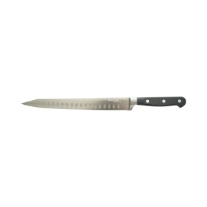 Cutit feliat profesional 25cm, lama alveolata otel 5Cr15MoV, maner ABS negru Breckner Germany