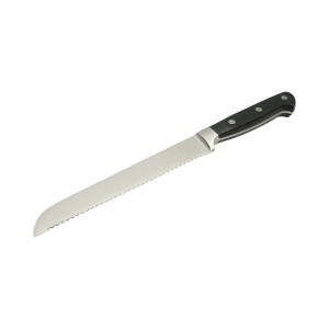 Cutit paine profesional 22cm, lama otel 5Cr15MoV, maner ABS negru Breckner Germany - Img 2