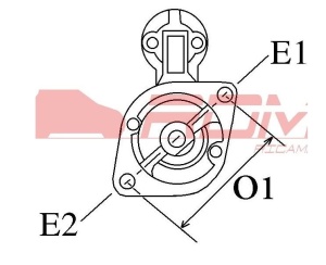 Demaror (motor de pornire) – Aixam – 6798031150, Z402 - Img 4