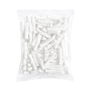 Diblu universal din plastic alb 6x30mm 100 buc/set - Img 2