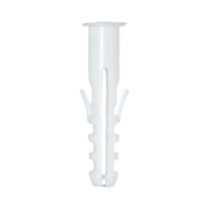 Diblu universal din plastic alb 8x40mm 100 buc/set