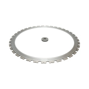 Disc inelar diamantat segmentat 600mm, 37 dinti, rola antrenare pentru masina de taiat beton Breckner Germany - Img 2