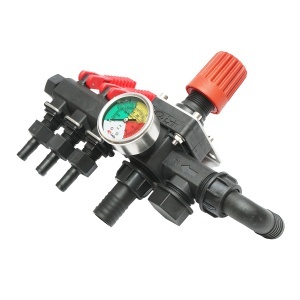 Distribuitor cu 3 cai si manometru cu glicerina pentru erbicidator (compatibil model polonez) - Img 3