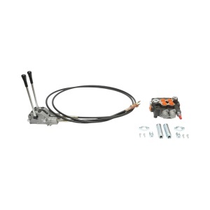 Distribuitor hidraulic cu 2 manete, lungime cablu 2.5m, presiune 250 bar, debit 80L/min Breckner Germany - Img 2