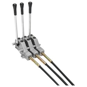 Distribuitor hidraulic cu 3 manete, lungime cablu 2m presiune 250 bar debit 80L/min Breckner Germany - Img 5