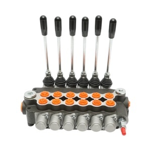 Distribuitor hidraulic cu 6 manete incluse debit 80L/min, 15 /+80 Breckner Germany - Img 2