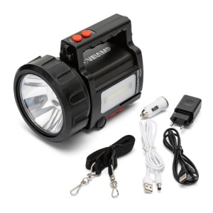DOOMSTER TREKK: Proiector LED reincarcabil 10W cu doua laterale tip lanterna. Power bank USB - Img 4
