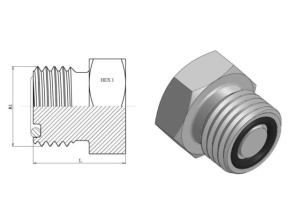 Dop ORFS FE, cap hexagonal - Img 2