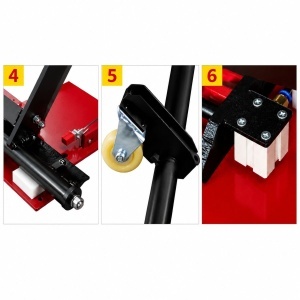 Elevator auto mobil tip foarfeca 220V, 2.2kW, capacitate ridicare 3500kg, deblocare pneumatica, inaltime ridicare 110-1050mm - Img 4